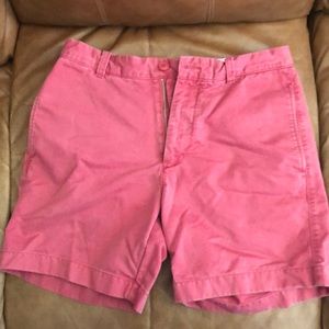 J crew red “broken in short” red shorts.